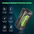 thumbnail image 5 of 40V 6.0Ah Replacement for Ryobi 40V Battery OP4060A1 0P40601 0P4075A OP4050A OP4026A OP40201 0P4040 0P401 Lithium-lon Compatible with Ryobi 40 Volt Cordless Power Tool, 5 of 8