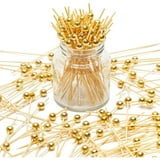 Gold Pearl Cocktail Picks, Bamboo Appetizer Toothpicks (4.7 Inches, 150 ...
