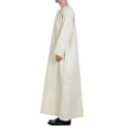thumbnail image 6 of Christmas Clearance! Borniu Thobe,Robe for Men, Muslim Robe Arab Middle Robe Pattern Ear Long Sleeve Standing Neck Fashion Casual Robe Muslim Clothes for Men Clearance, 6 of 8