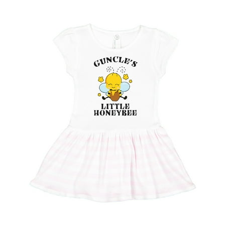 

Inktastic Cute Bee Guncle s Little Honeybee with Stars Gift Toddler Girl Dress
