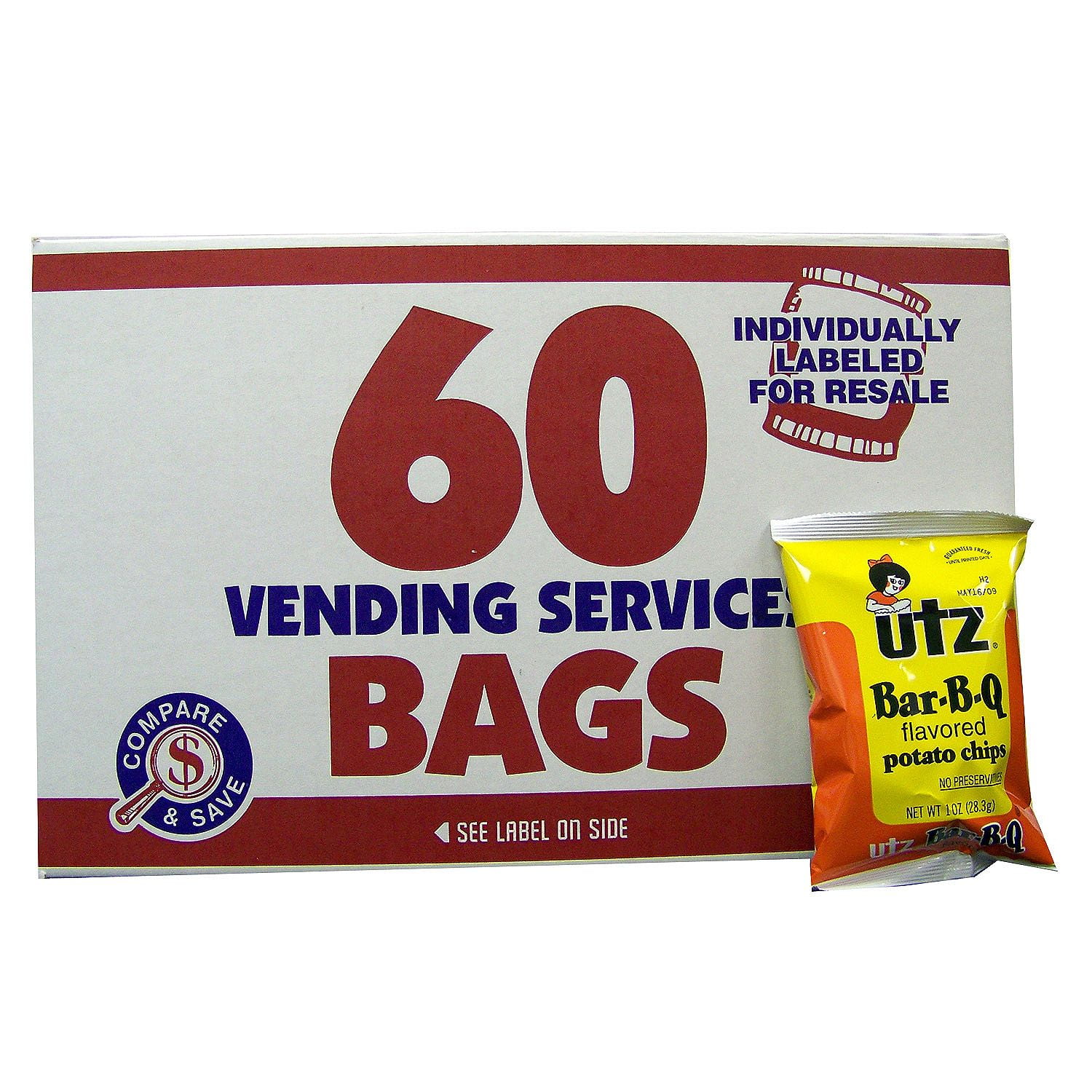 Product of Utz Bbq Chips 1 oz. (60 ct.) Chips [Bulk Savings]