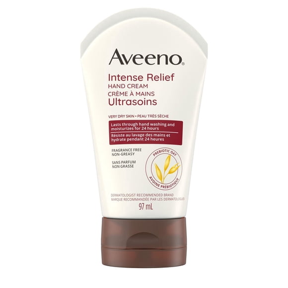 Aveeno Intense Relief Hand Cream, Very Dry Skin, Moisturizer, Paraben Free, Sensitive Skin, Non-Greasy