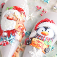 thumbnail image 4 of Calcomanías navideñas para decoración de uñas, 5D 3D en relieve para decoración de uñas navideñas Ormromra CPB-CJZ246-6, 4 of 5
