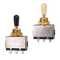 thumbnail image 1 of El Control De Tono De Guitarra Cerrado Duradero De 2 Piezas Alterna La Perilla Amarilla Y Negra Para La Guitarra Eléctrica Yuyangstore Interruptor selector de pastilla de 3 vías, 1 of 8