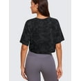 thumbnail image 2 of CRZ YOGA Pima Cotton Loose Crop T-Shirts for Women Workout Yoga Casual Athletic Short Sleeve Shirts Tops, 2 of 5