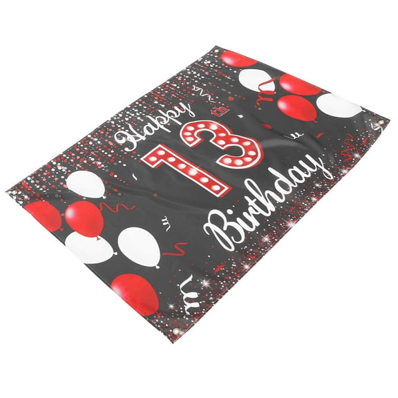 Worgeous Birthday Backdrop Banner Decoration Happy 13th Birthday Wall Decoration Birthday Party Photo Prop