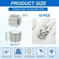 thumbnail image 2 of M4 Knurled Thumb Nuts, 10pcs 304 Stainless Steel Flat Head Blind Hole Round Knob Fasteners Screw Cap for 3D Printer Parts, D8mm x H6mm, 2 of 6