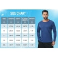 thumbnail image 7 of Zehisen Men's Long Sleeve Shirt Rash Guard Swim Shirt UPF 50+ UV Protection Quick Dry Lightweight Running Athletic Swim Navy L, 7 of 7