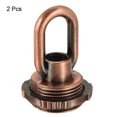 thumbnail image 3 of Unique Bargains 25kg Max Load 30x44mm M10 Thread Ring Shape Female Loop Eye Nut Red Bronze 2 Pack, 3 of 5