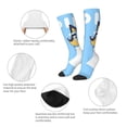 thumbnail image 3 of Masiiu Bluey Print Adult Crew socks, Comfortable Novelty Colorful Patterned, Breathable, Stylish Colorblock for Men Women, 3 of 6
