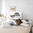 thumbnail image 6 of Homewish Safari Leopard 7-Piece Queen Bedding Set - Jungle Cheetah, 6 of 8