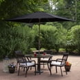 thumbnail image 2 of Northlight 10' x 6.5' Outdoor Patio Market Umbrella with Hand Crank - Black, 2 of 5