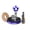 36#Blue, variant on Car Air Freshener, Solar Rotating Football Perfume Diffuser with Long Lasting Fragrance Decorative Design, Car Aromatherapy Accessory for Auto Interior Halloween Gift