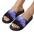 thumbnail image 5 of GZHJMY Stylish Slides for Women Men, Space with Realistic Nebula and Lots of Shining Stars Soft Flexible Slip-on Sandals Slippers, 5 of 7