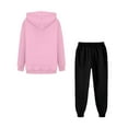 thumbnail image 6 of Hearthz Jogging Sets for Women 2 Piece Fleece Comfort Plain Oversized Oversized Sweatshirt Jogger Sweatpants Women's Matching Sweat Sets with Pockets, 6 of 6