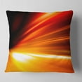 thumbnail image 2 of Designart Night Road Traffic Trail - Abstract Throw Pillow - 18x18, 2 of 5