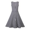 thumbnail image 4 of Vestido largo estampado de verano para mujer, sin mangas, para playa, bohemio, informal, con cuello redondo, talla grande, vintage, 4 of 5