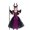 #10 Purple, variant on Kogui Halloween Witch Cosplay Outfit Mesh Tail Sundress For Girls Party & Stage Show (Purple, 10-12 Years)