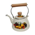 thumbnail image 4 of Emergle Tea Flower Pot de esmalte 1.4L Mango cómodo con mango Hervidor de agua para el restaurante Madre de boda, 4 of 9