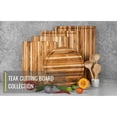 thumbnail image 5 of HLONK Cutting Board Reversible Chopping Serving Board Multipurpose Food Safe Thick Board, Medium Size 18x14x1 inches, 5 of 5