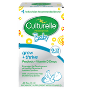 Angle View: Culturelle Baby Grow + Thrive Probiotic & Vitamin D Drops, 0-12 mo.