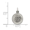 thumbnail image 3 of FB Jewels Sterling Silver Antiqued Baptismal Medal, 3 of 4