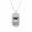 Silver Cancer, variant on Men's Women's Stainless Steel Hip Hop Dog Tag Zodiac Pendant Astrology Constellation Necklace Silver Pisces