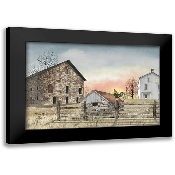 Jacobs, Billy 14x11 Black Modern Framed Museum Art Print Titled - Early Riser