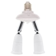 thumbnail image 4 of E27 Splitter 220V 3A Lamp Bulb Socket Converter Extender E27 Bulb Socket Light Adapter Improvement Plastic Portable Holder Warehouse Accessory 1 to 2, 4 of 7