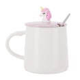 thumbnail image 4 of Taza con forma de animal en relieve, taza de café con tapa, cuchara, regalo para pareja, para beber, Aniaml, 4 of 14