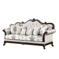 thumbnail image 4 of Wood 2PC Living Set - Intricate Button Tufting - Living Space - Luxury Appearance, 4 of 4