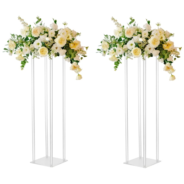 Wedding acrylic flower stand-20*20*80cm (single pack)