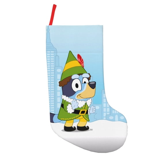 Defioc Bluey for Christmas Stockings 18" Personalized Holiday Stocking for Family, Farmhouse Decor, Xmas Tree Decoration, 1 Pack