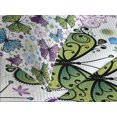 thumbnail image 4 of Ambesonne Butterfly Quilted Bedspread Set 3 Pcs, Wings Hearts and Dots, Queen Size, Multicolor, 4 of 5