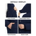thumbnail image 5 of Wantdo Men's Big and Tall Winter Coat Recycled Waterproof Insulated Puffer Jacket Hooded Winter Clothes Navy 2XL, 5 of 9