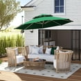 thumbnail image 2 of Outsunny Parasol Déporté de Patio, Parasol Décentré à Double Toit, Vert Foncé, 2 of 10
