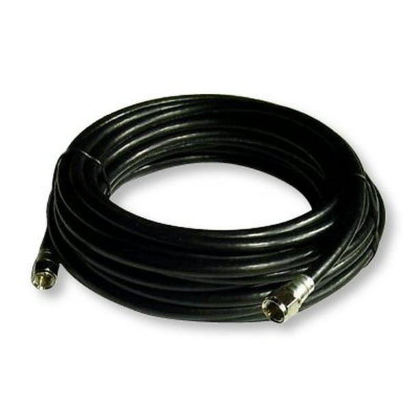 100 ft RG6 Black Coaxial Cable, copper clad/dual shielded Walmart