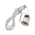 thumbnail image 5 of Light Socket with Cord Bulb Base E27 Lamp Base Desktop Screw Light Holder Replacement Hanging Cord Extension Cable, 5 of 6