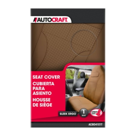 Autocraft Seat Cover, Sleek Ergo, Tan