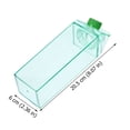 thumbnail image 2 of OUNONA 1Pc Clear Plastic Juice Bottle 500Ml Leakproof Travel Water Bottle Green, 2 of 6