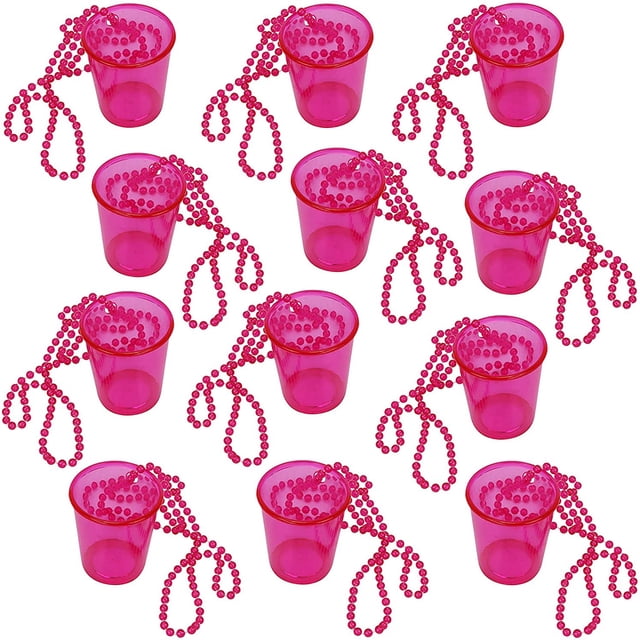 Copa de cadena de cuentas para despedida de soltero, para novios, fiesta de graduación, copa de cadena de cuentas de plástico para novios con luz