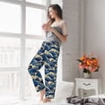 thumbnail image 3 of Fotbe Japanese Water Wave Women's Pajama Pants,Sleepwear Pants,Pj Bottoms Drawstring And Pockets-Large, 3 of 7