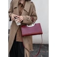 thumbnail image 6 of Genuine Cowhide Leather Women Satchel,Crocodile Embossed Crossbody Shoulder Handbag, 6 of 9
