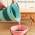thumbnail image 3 of Bucket, Plastic Bucket Telescopic Portable Foot Bucket, Foldable Car Wash Bucket 4.6L-A, 3 of 5