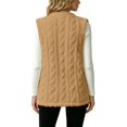 thumbnail image 3 of yillto Womens Sherpa Fleece Sleeveless Vest Jackets Lightweight Warm Fuzzy Open Front Fall Clothes Winter Coats, 3 of 7