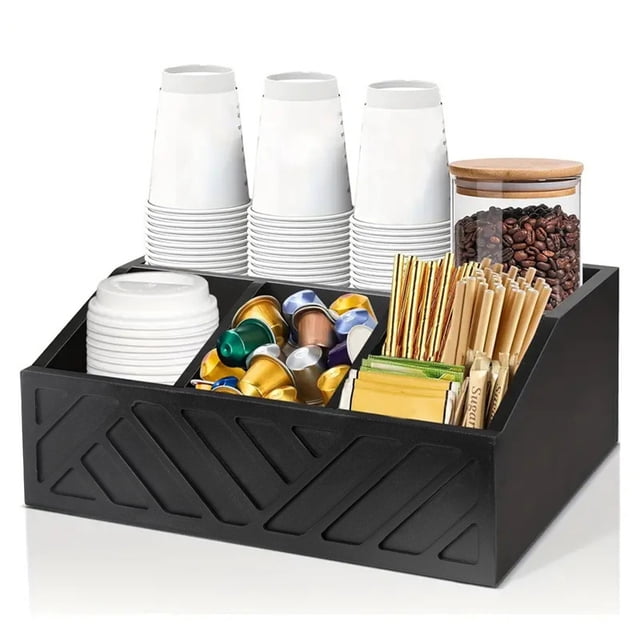 Guardoinrt Coffee Organiser Station Tea And tables or coffee Coffee Condiment Storage Organiser For Home Station
