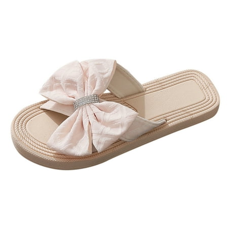 

Women Slippers Fashion Spring And Summer Slippers Flat Colorful Floral Open Toe Lightweight Beach Style