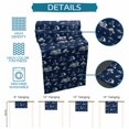thumbnail image 6 of Navy Blue Nautical Table Runner 108 Inches, Summer Coastal Ocean Beach Coconut Trees Bed Runner Dresser Scarves Tabletop for Indoor Outdoor Parties/Ceremony/Banquet, 13"x 108", 6 of 9