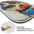 thumbnail image 4 of Oil painting dog 626 Non-Slip Memory Foam Bath Rug: Absorbent, Quick-Dry, Machine Washable, Soft & Comfortable - M, 4 of 7