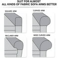 thumbnail image 5 of Dalrosia 2PCS Stretch Armrest Covers Spandex Anti-Slip Arm Covers for Chairs Sofa Armchair Slipcovers for Recliner Sofa with Twist Pins, 5 of 6